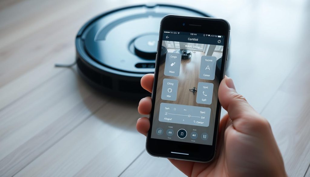 Saugroboter App-Steuerung